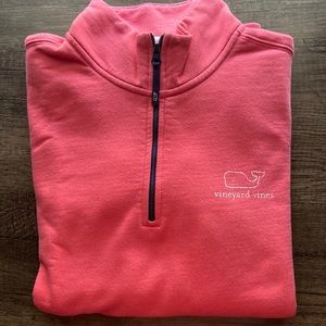 Pretty Women’s Vineyard Vines quarter zip in Coral!